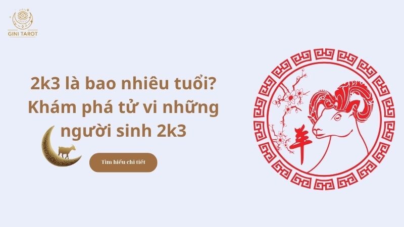 2k3 là bao nhiêu tuổi? Khám phá tử vi những người sinh 2k3