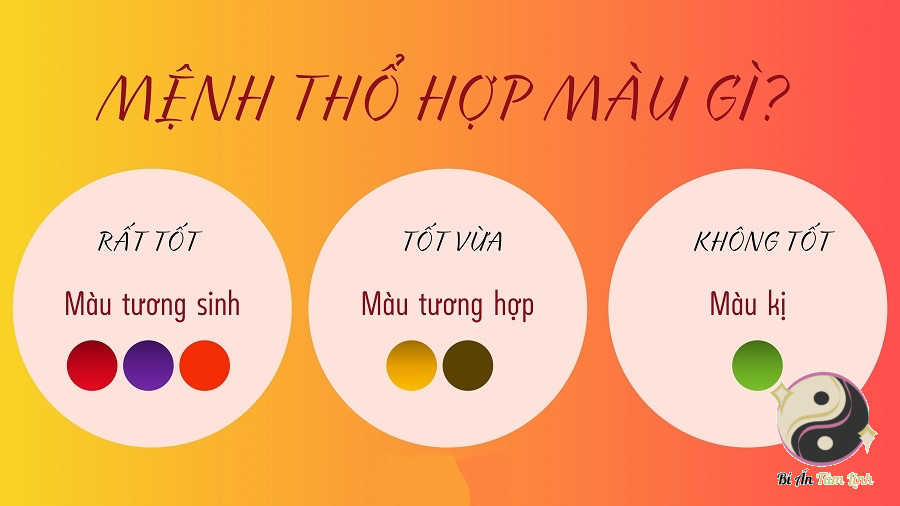 Người mệnh Thổ hợp với màu gì?