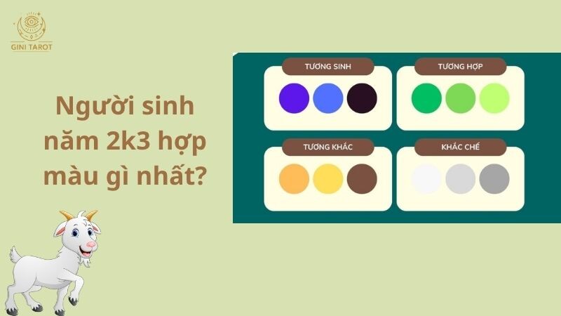 Người sinh năm 2k3 hợp màu gì nhất?